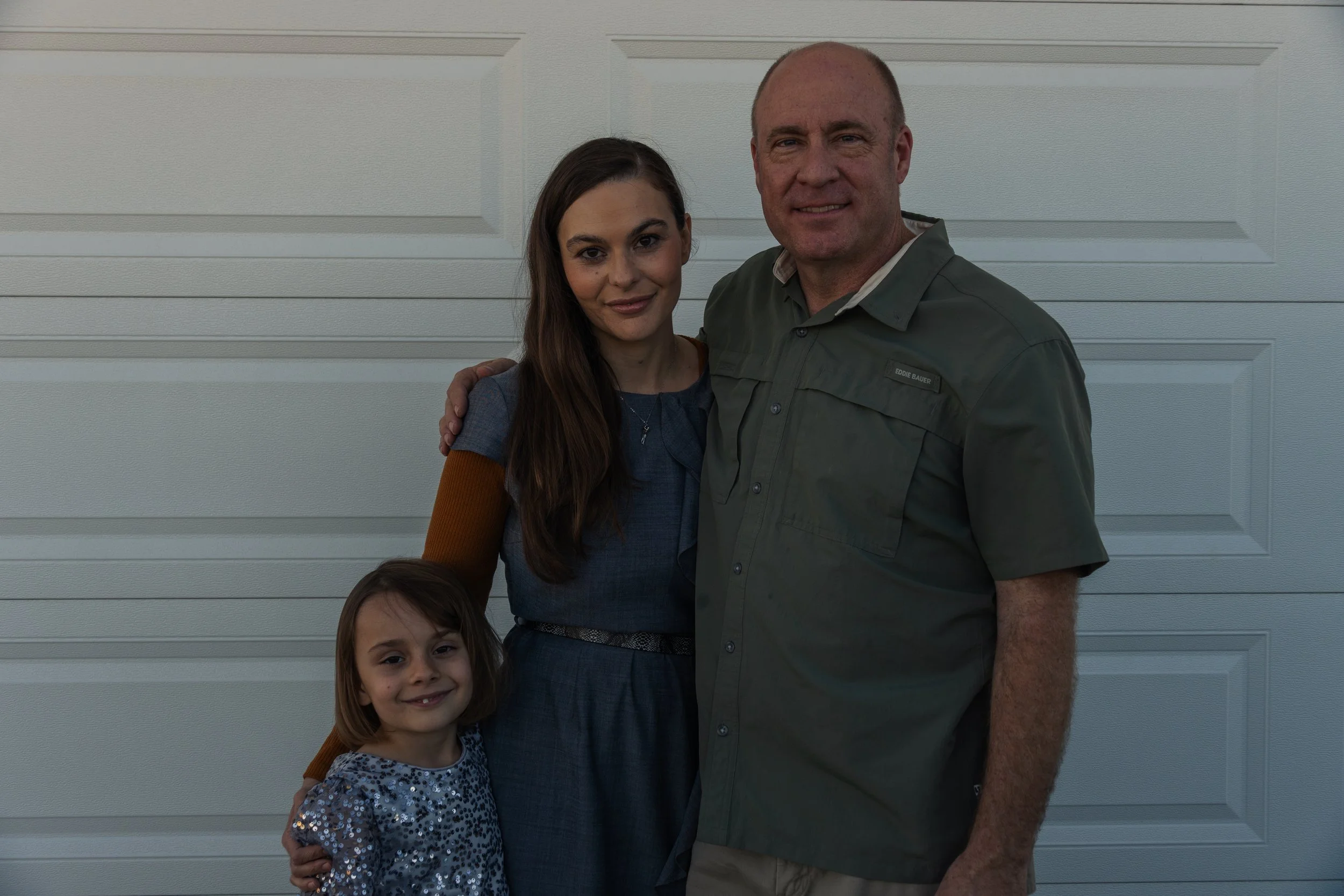 Family pictures at sundown.