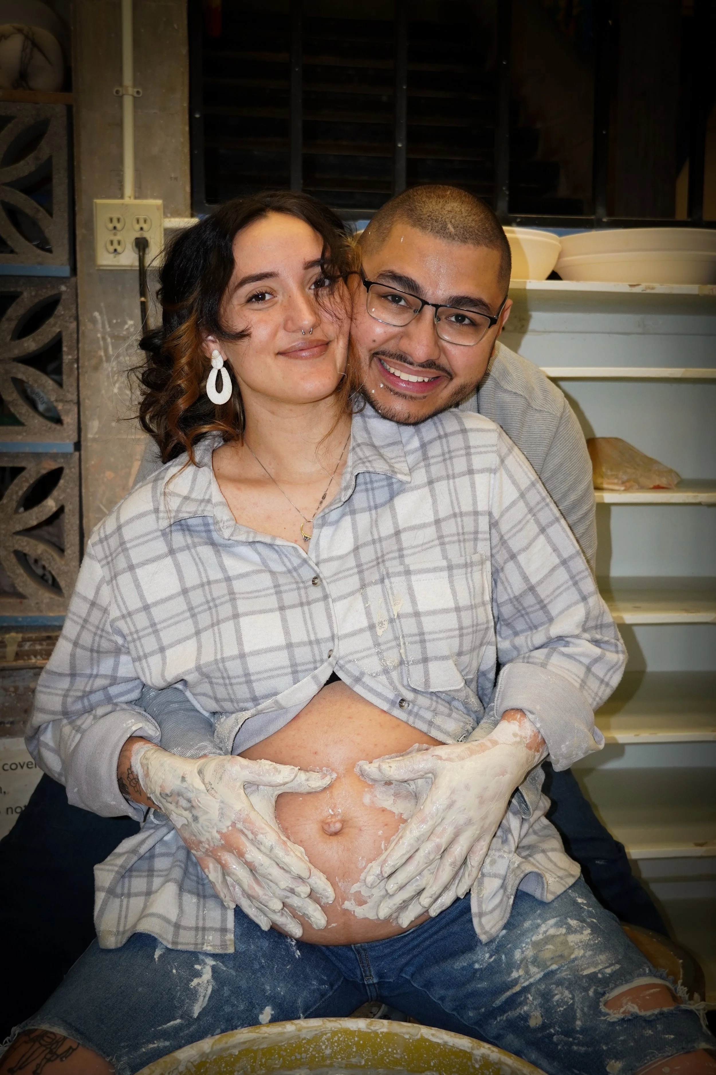 Candid maternity session.