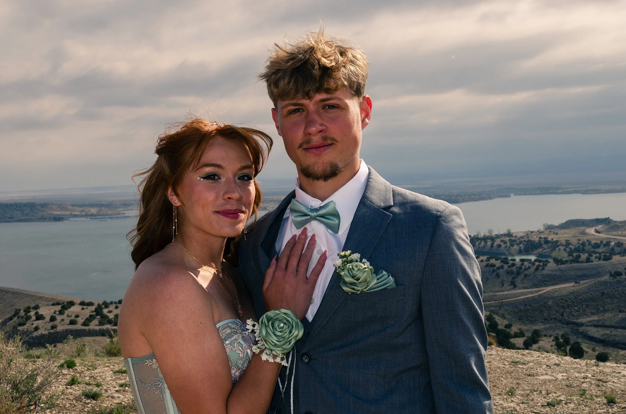 Couple's portrait before prom.