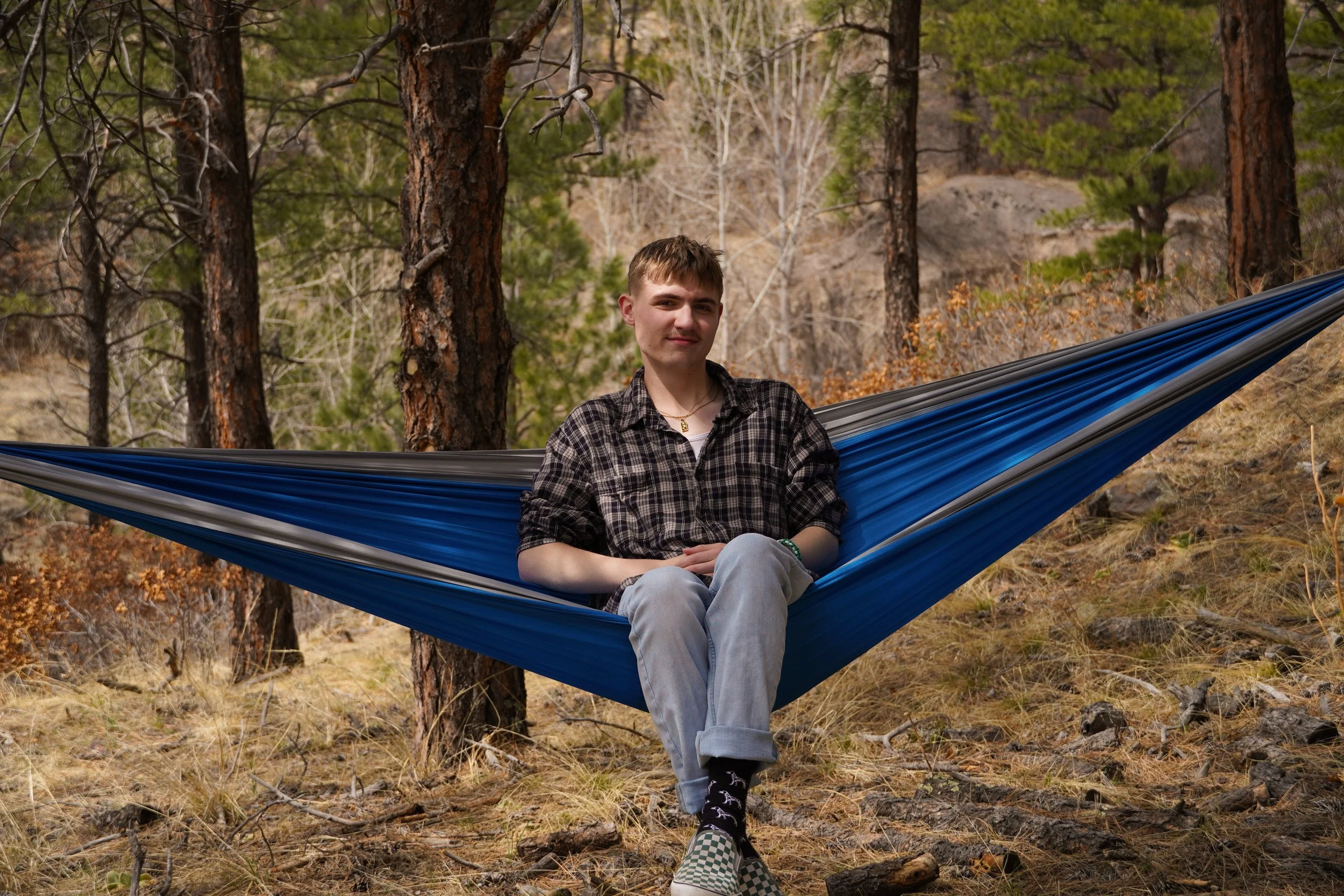 Self-portrait in Colorado Springs, Colorado.