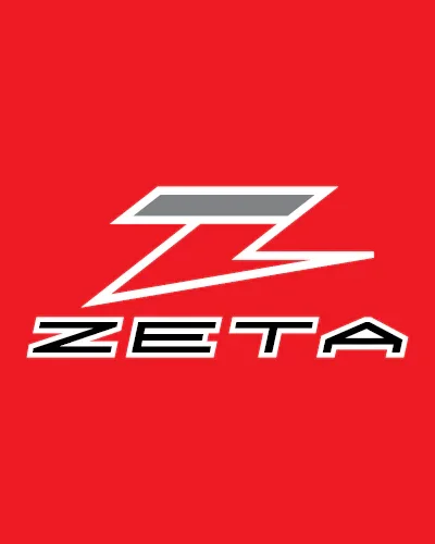 Red background with a stylized white and gray letter Z and the word 'ZETA' below it.