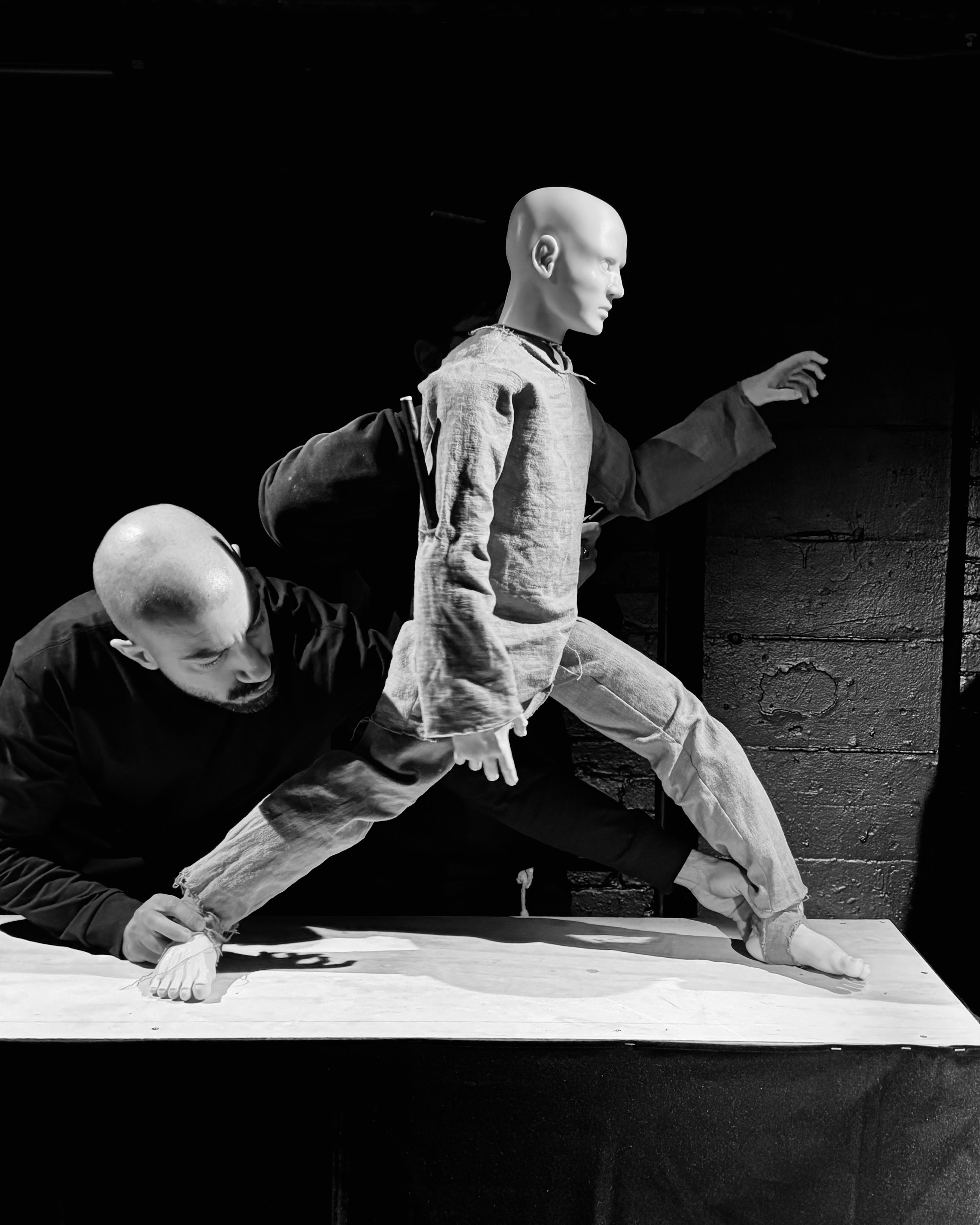 The play Asra featuring a puppet by Paul Lewis
