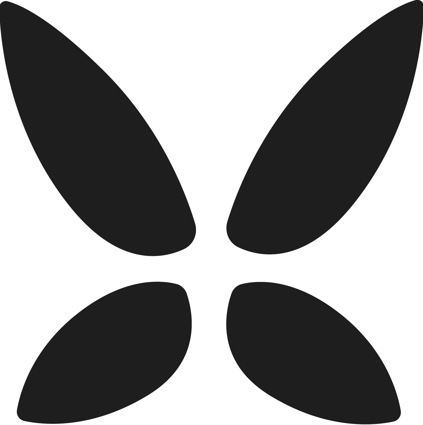 High Health Icon Butterfly Black