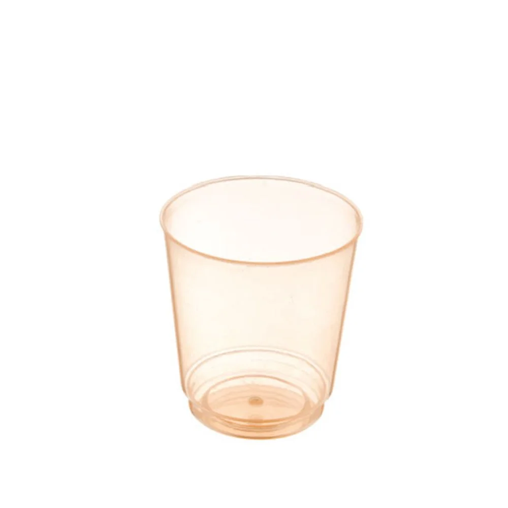Translucent plastic cup