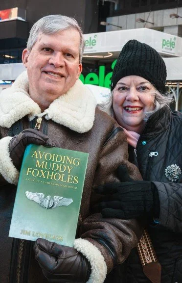 Standing together in Times Square, Jim Loveless and his wife shared a powerful moment celebrating legacy, love, and a journey brought to life on one of the world’s most iconic stages.