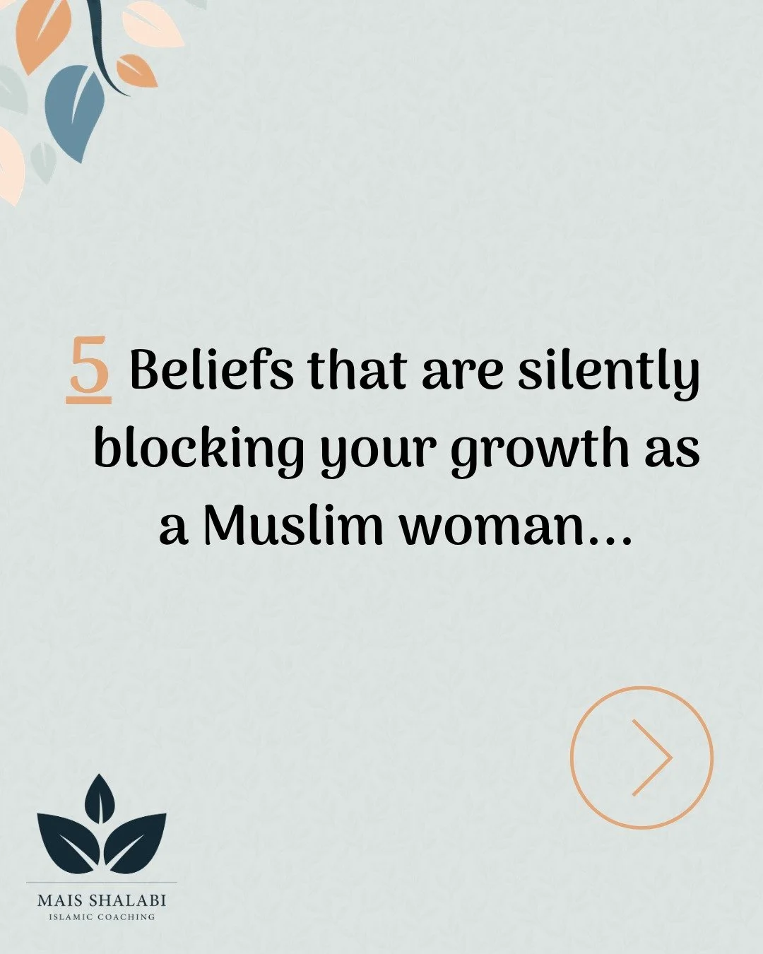 I've sat across from so many Muslim women who felt stuck in their lives, not because of their circumstances, but because of one belief quietly running the show in their mind.

I know this one closely, because I lived it.

For a long time after becomi