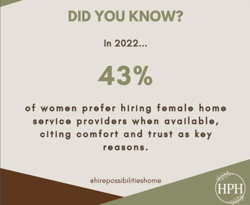Why We Offer the Option to Request a Handywoman