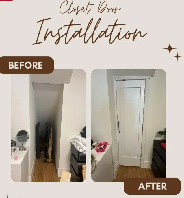 Custom Door Installation for an Awkward Bedroom Nook