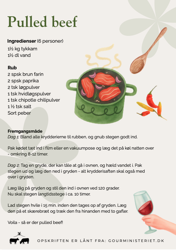 Pulled beef a la Illerup Møllegaaard