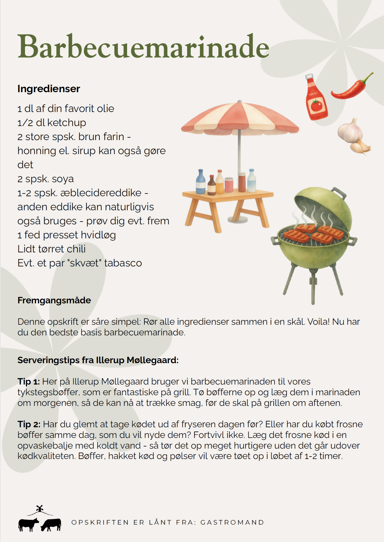 Barbequemarinade a la Illerup Møllegaaard