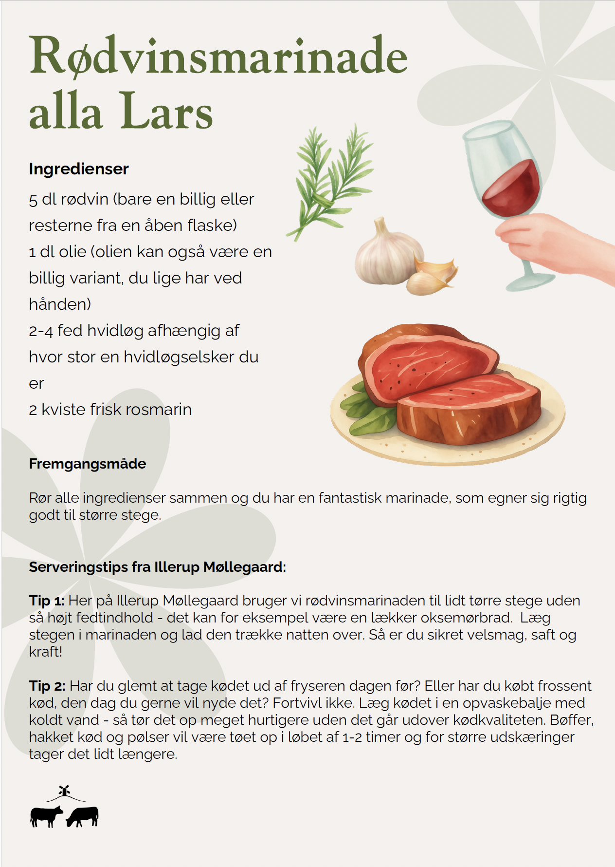 Rødvinsmarinade a la Illerup Møllegaaard