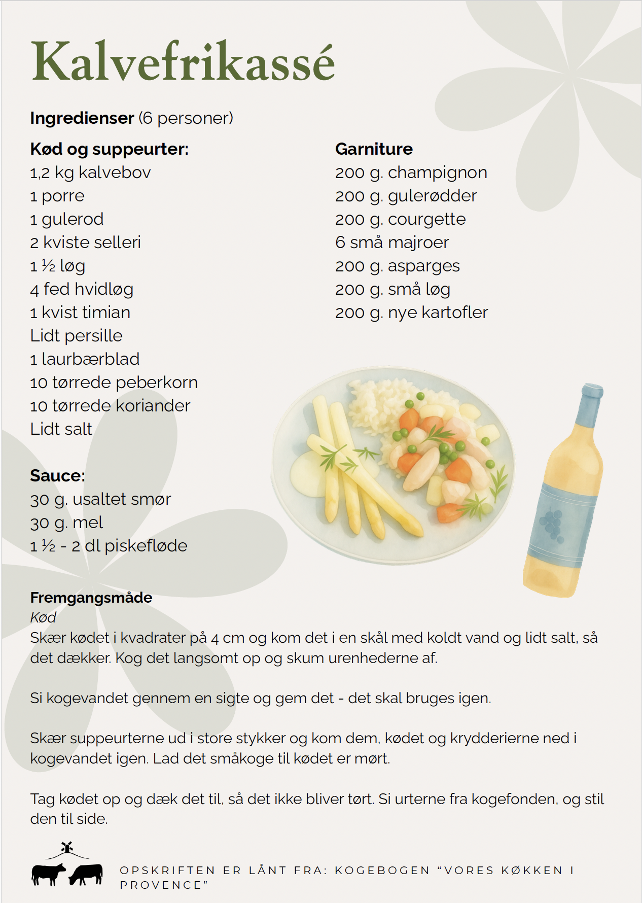 Kalvefrikasse a la Illerup Møllegaaard