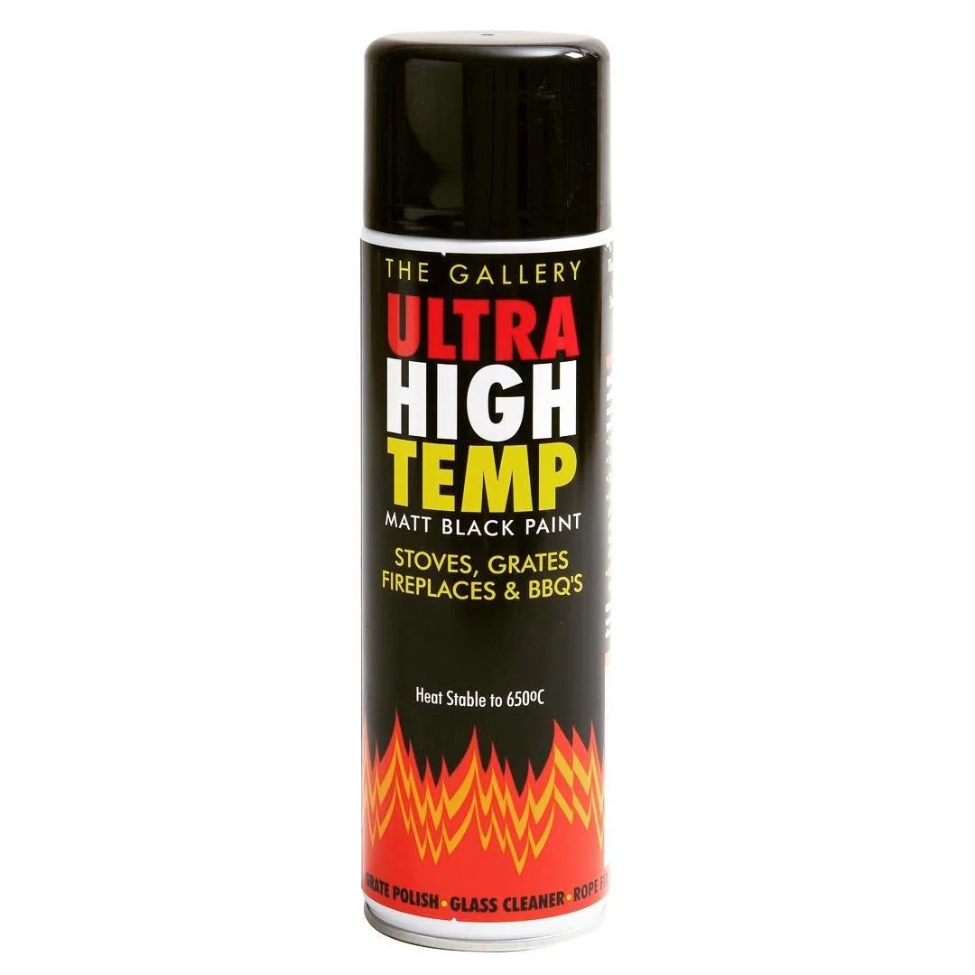Tired and old looking Stove, bbq, fireplace grates &amp; coals..?
Freshen them up with this specially designed black spray paint that withstands high temperatures.