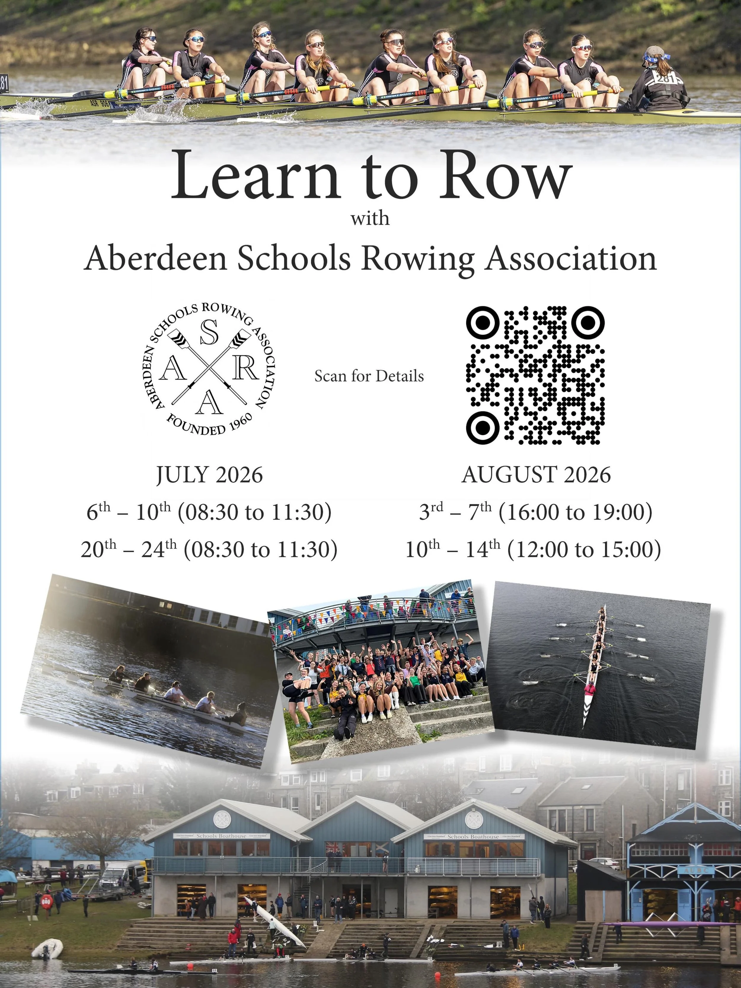 Learn to Row with ASRA!

This summer, ASRA is holding several Learn to Row Weeks over the holidays and they are open to anyone aged 11-18!

Whether you want to try rowing for fun and exercise, or you have ambitions to become the next National Champio