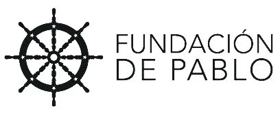 Logotipo de la Fundación de Pablo con un timón de barco.
