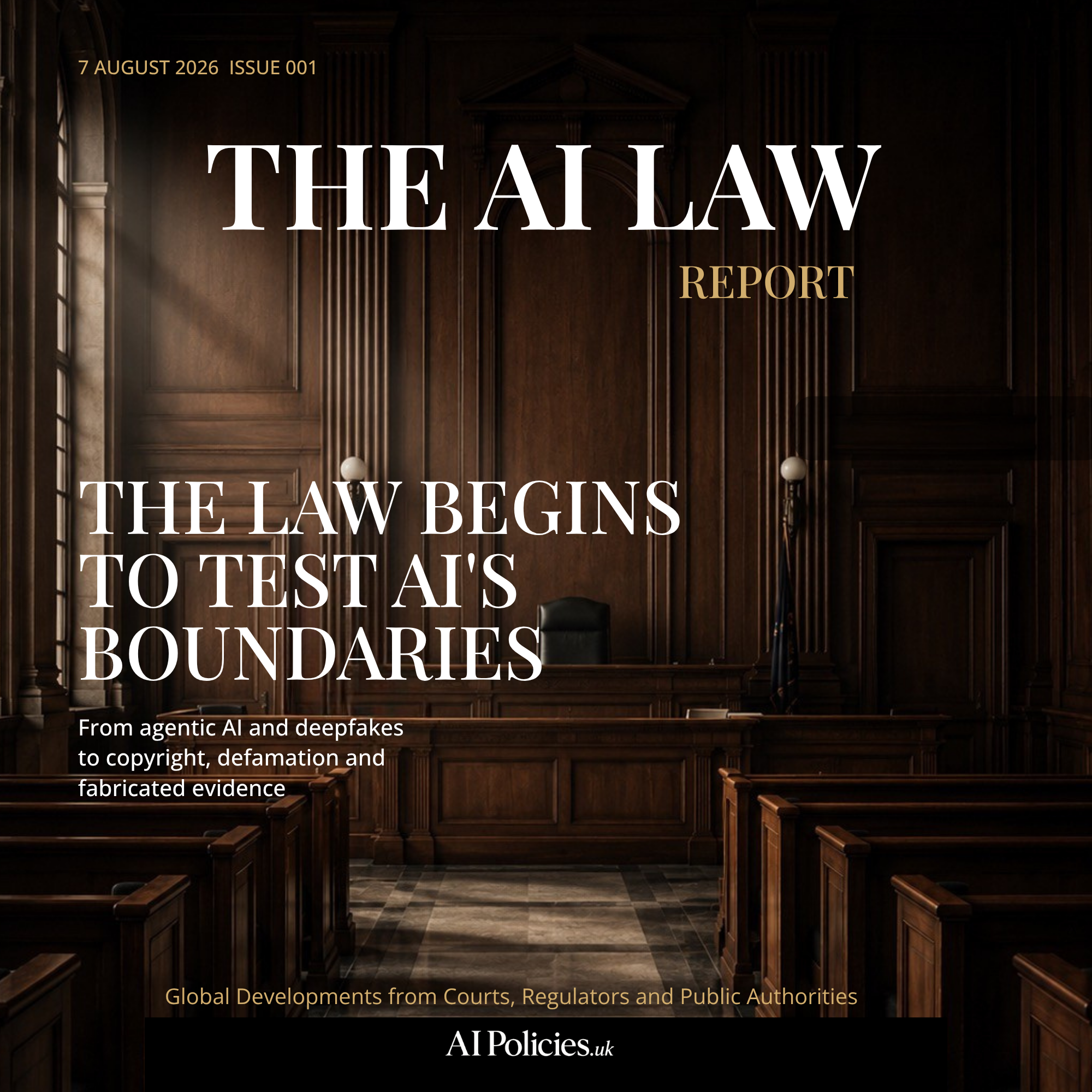 The AI Law Report — Issue 001 | 7 August 2026