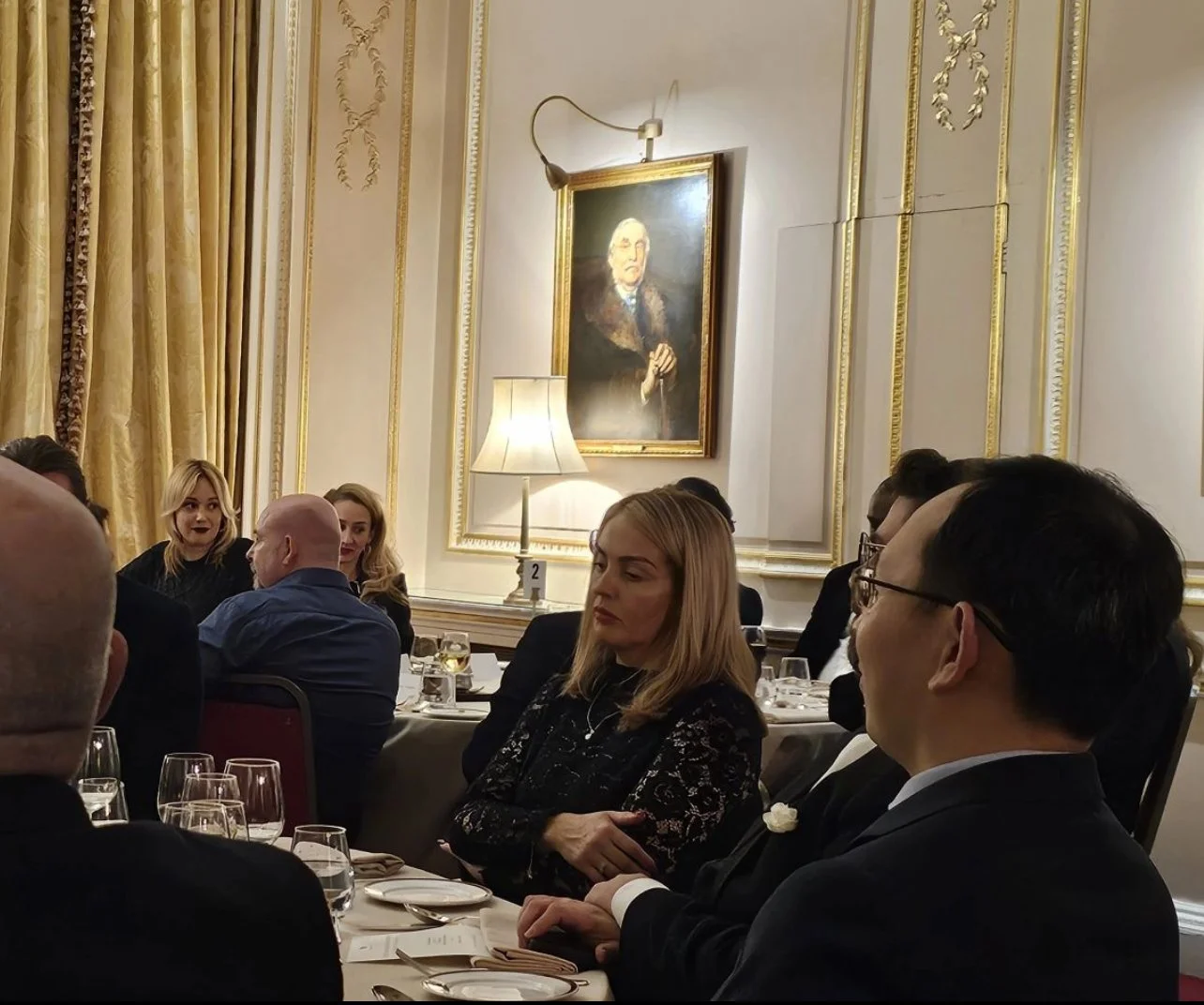 Louize Clark Attending an international trade dinner with the Ambassador of the United States — AI governance and data regulation increasingly on the agenda at the highest levels of diplomatic and trade discussion.