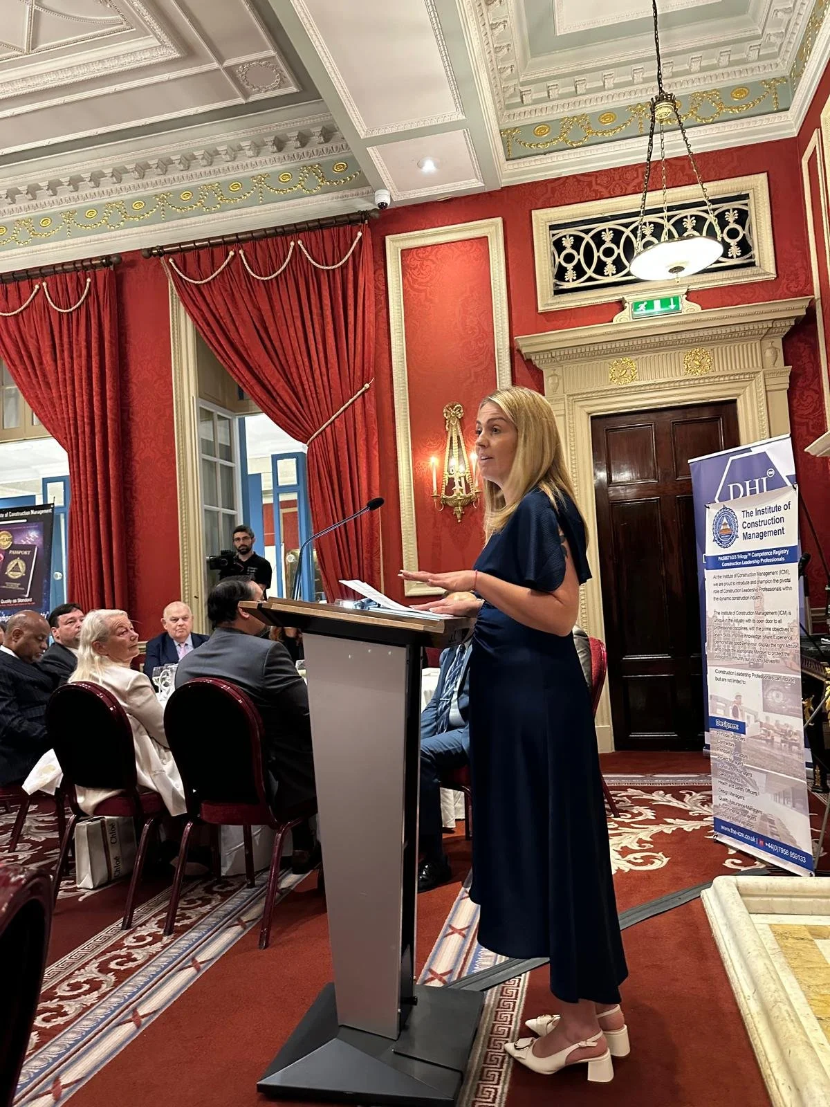 Louize Clark speaking at the Royal Automobile Club, London on the Skills Gap 
