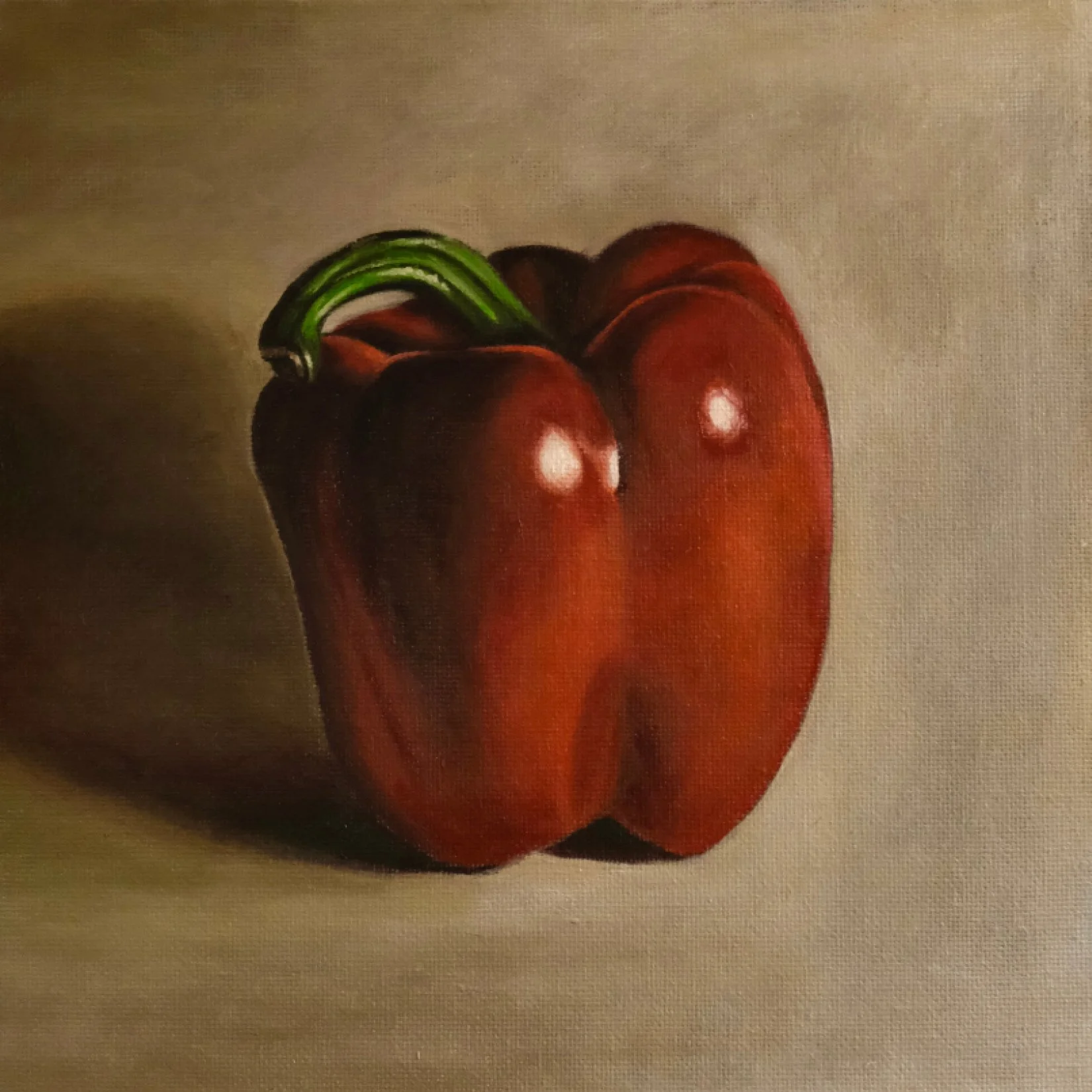 Poivron Rouge  8” x 8”  $475  (framed)