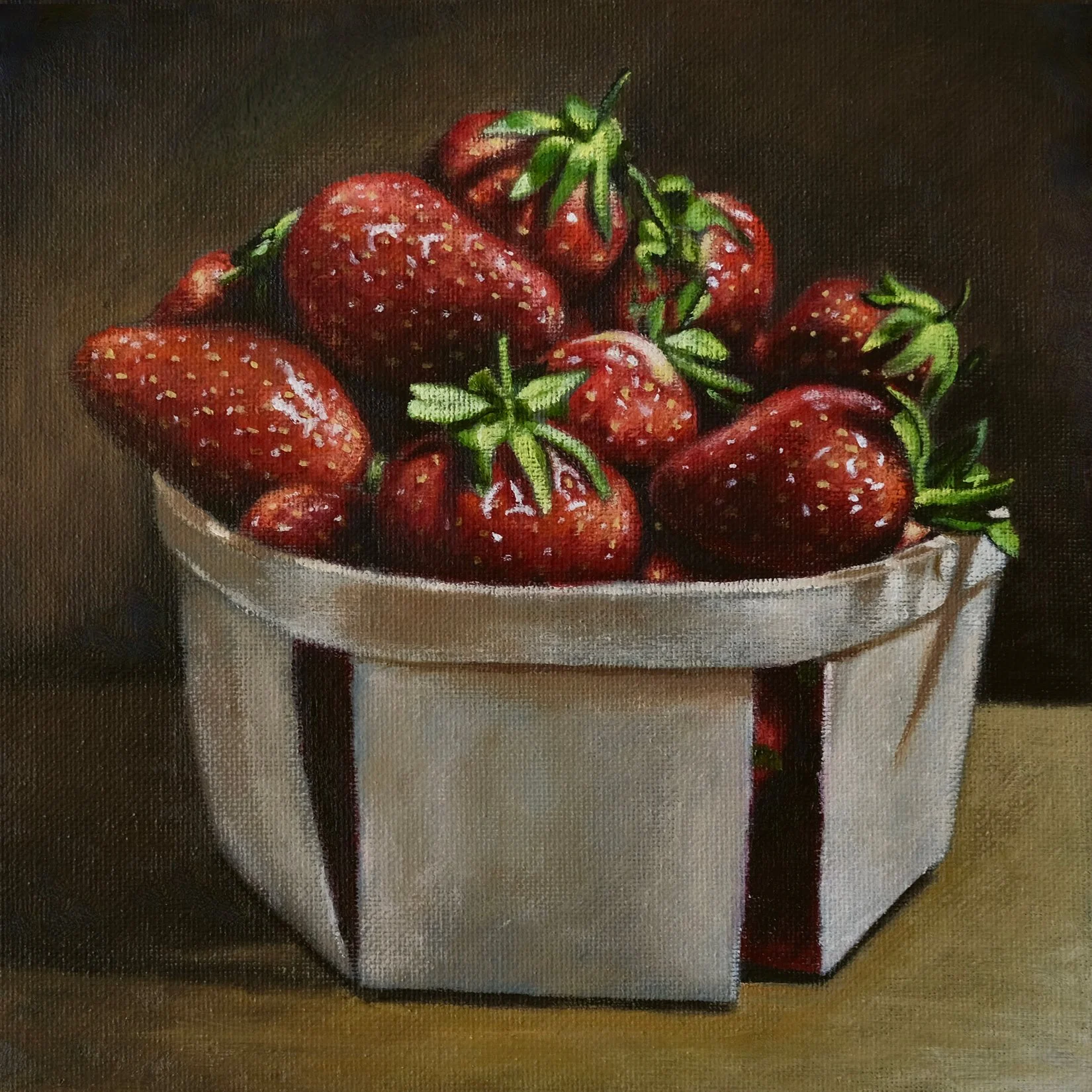 Strawberry Letter no. 23  8” x 8”  $475  (framed)