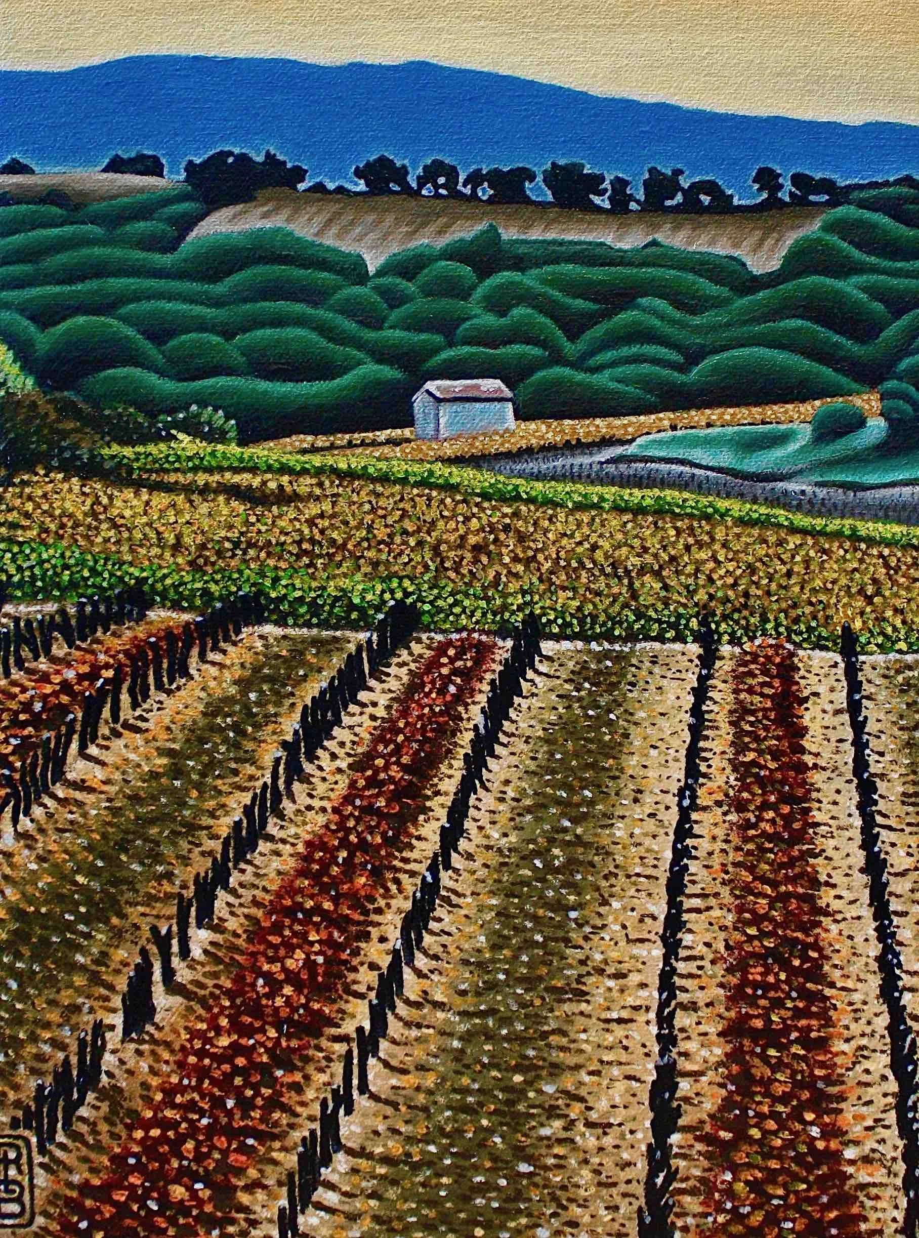 Vineyard Late Fall  11” x 8.5”  $550
