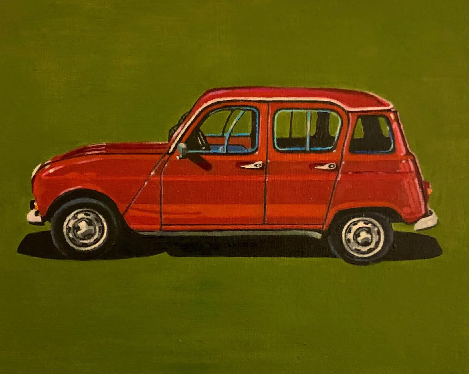 Classic Renault  4  8” x 10” $475