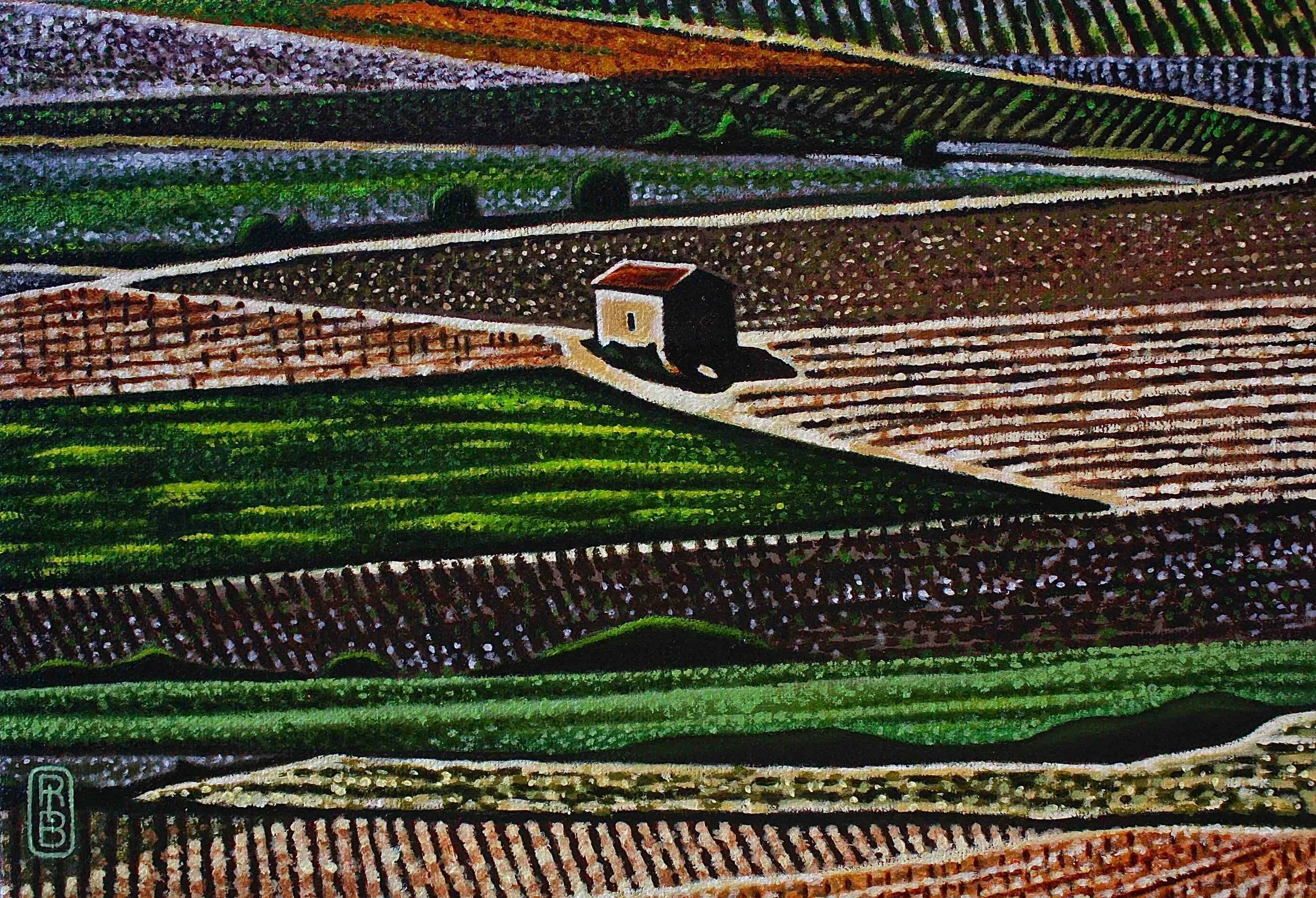 Spring Vineyard  11” x 8.5”  $550
