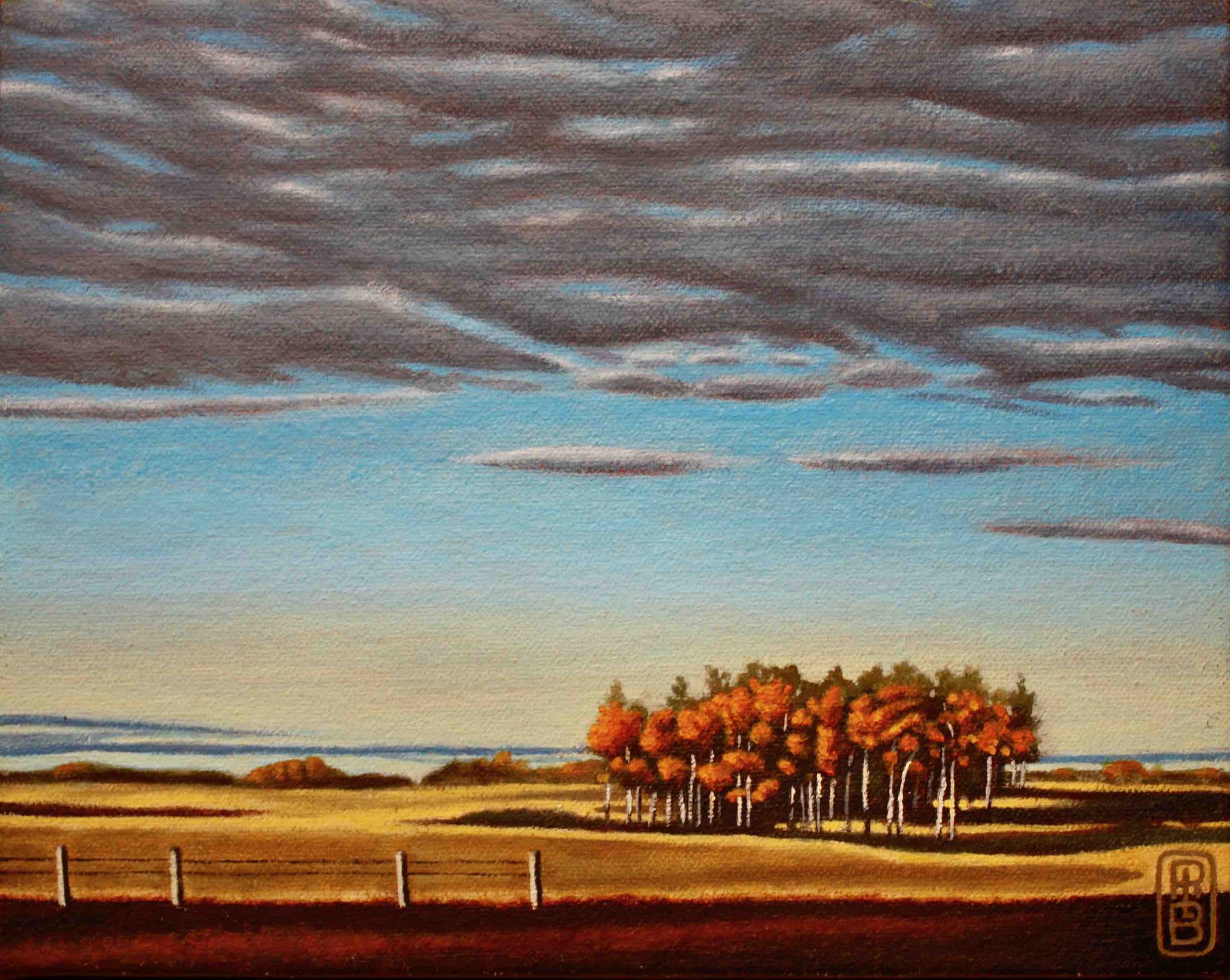 Prairie Fall  9” x 7”  $475