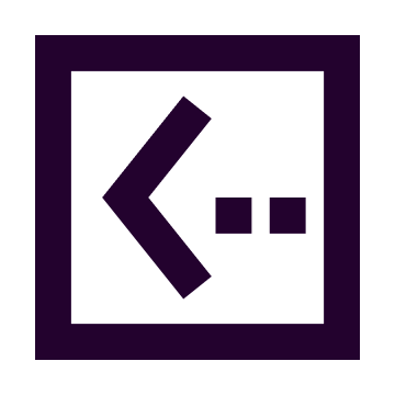 Code symbol with a dark background and purple-colored code icon.