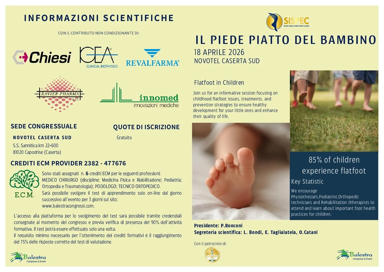 IL PIEDE PIATTO DEL BAMBINO S.I.S.P.E.C.