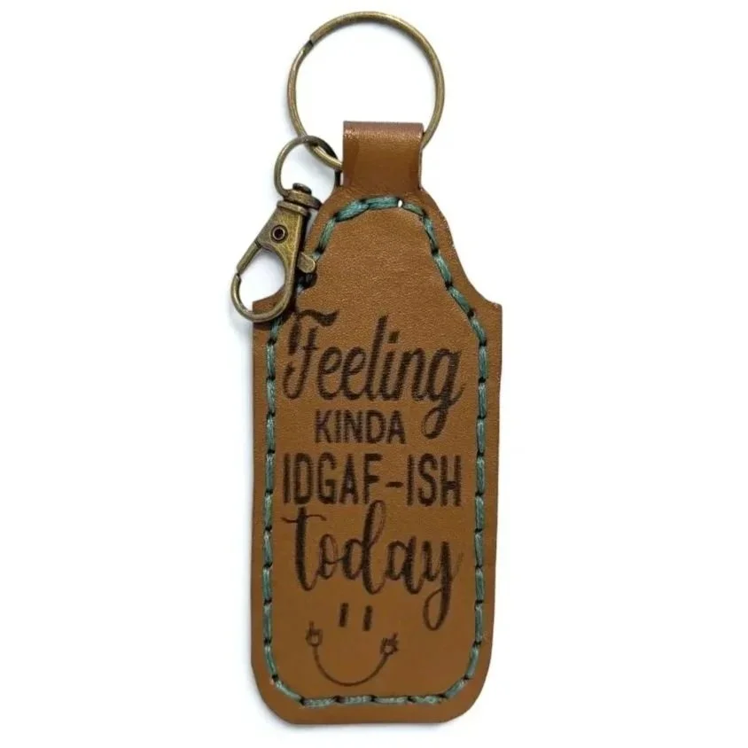 Naughty Leather Keyring