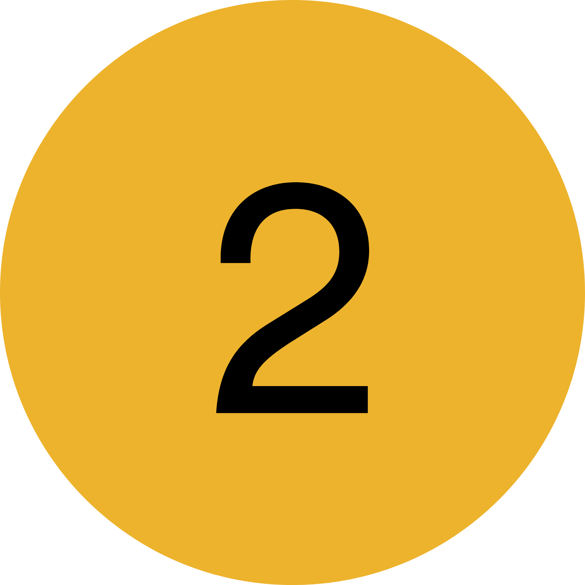 A yellow circle with a large black question mark in the center.