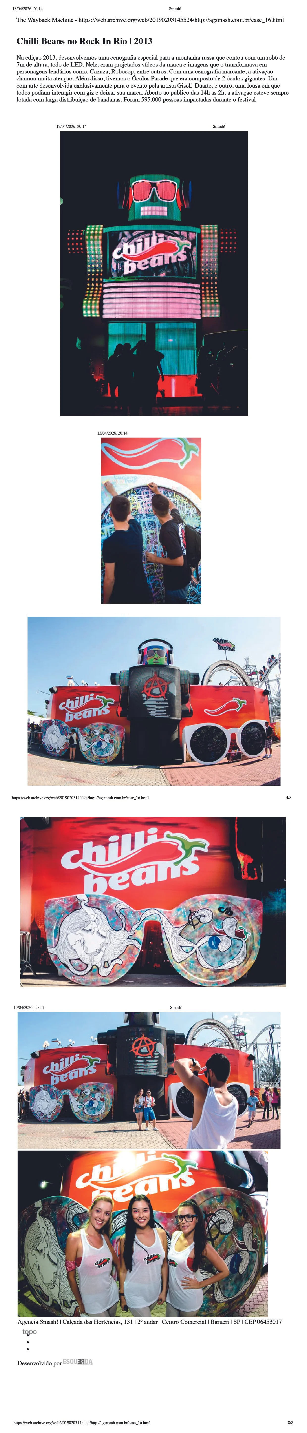 ROCK IN RIO - CHILLI BEANS