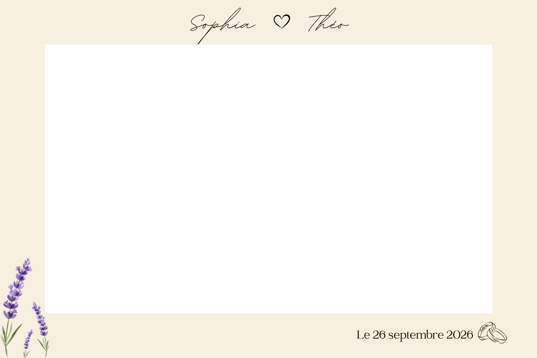 cadre photo personnalisé pour photobooth de mariage