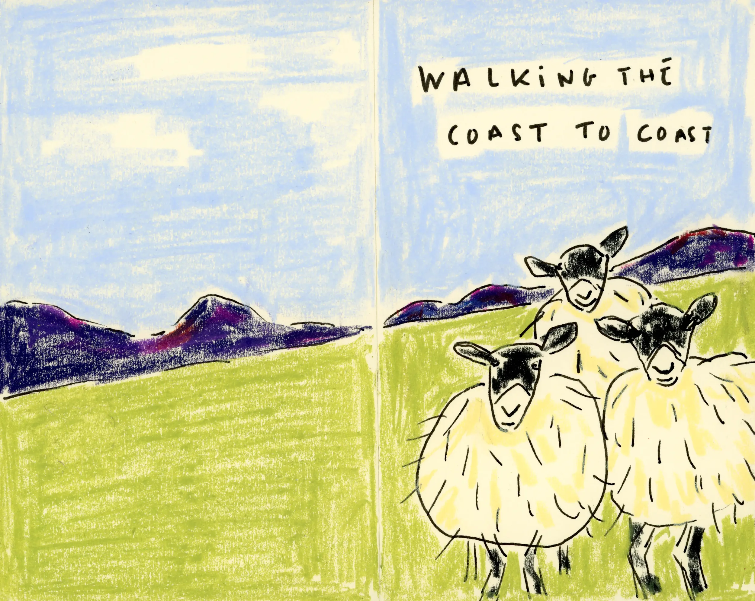 Walking the Coast to Coast in England. 