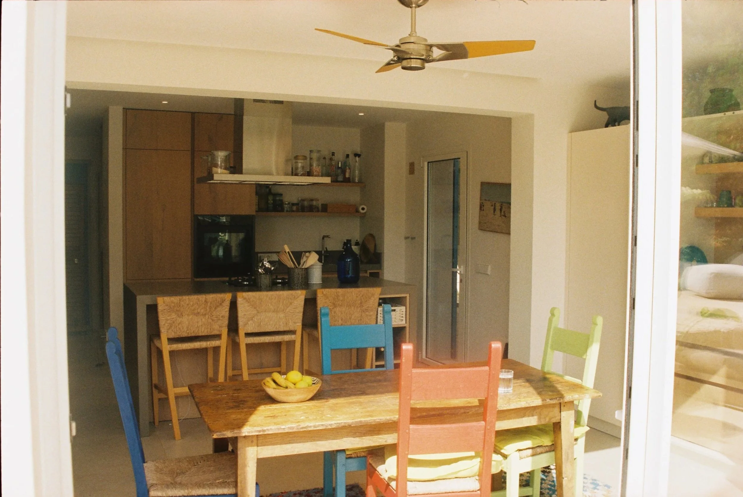 dining and kitchen