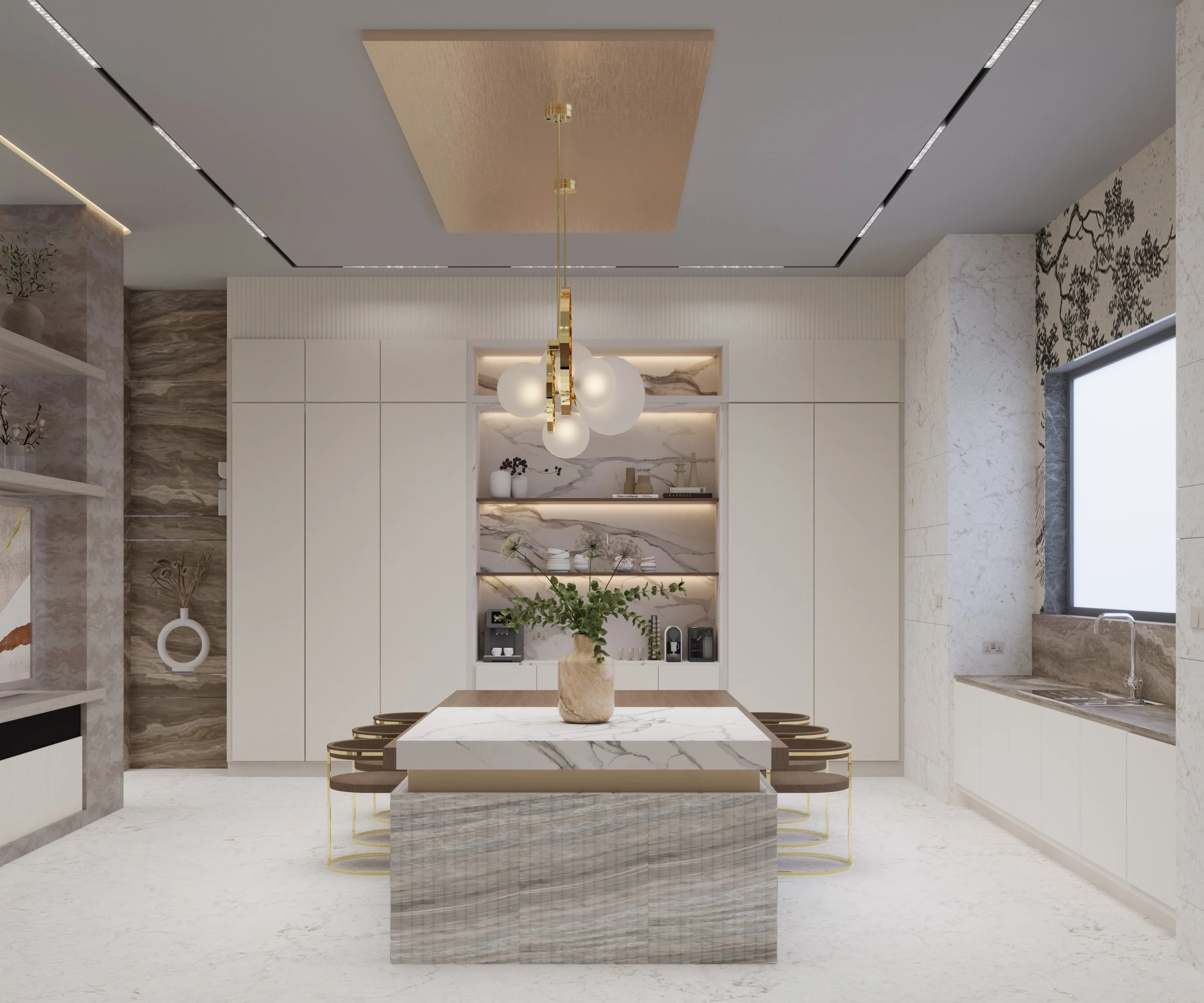 Kitchen layout design Leeds interior designer