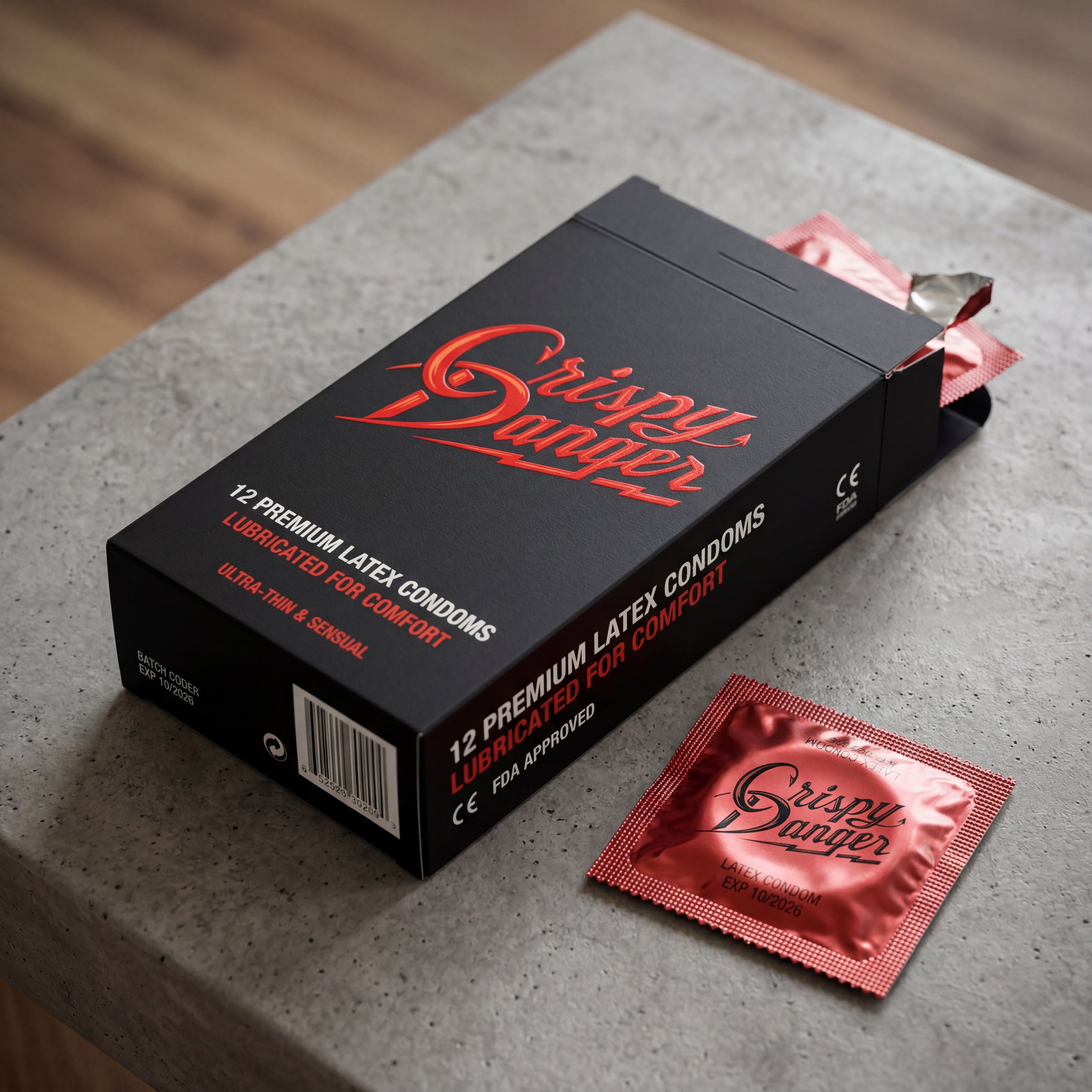 Firefly_Gemini Flash_Make a photorealistic pack of condoms using this logo 985879.jpg