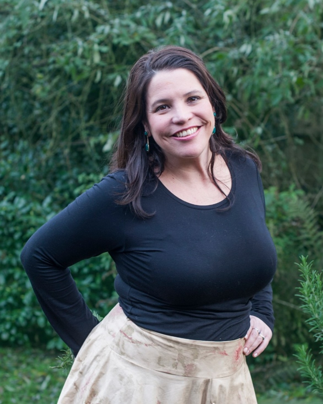 Paula Neubauer, fermentation educator and founder of Ferment Academia, standing outdoors in a natural setting