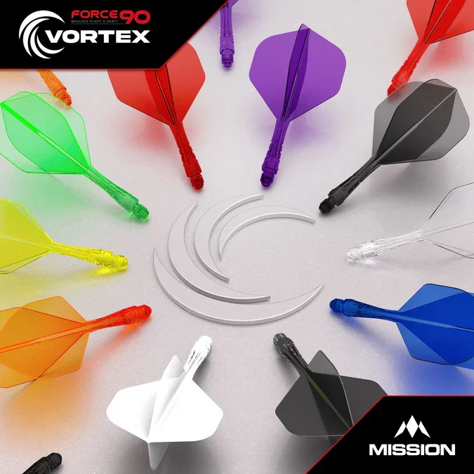 Mission Force 90 Vortex Moulded Flight & Shaft - Standard No6