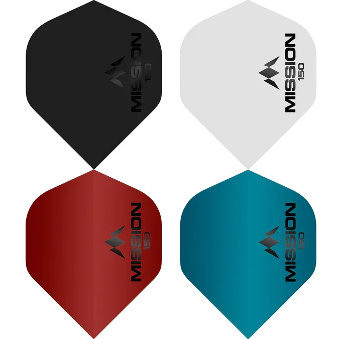 Mission Logo 150 Dart Flights 150 Micron - No2 - Std - Matt