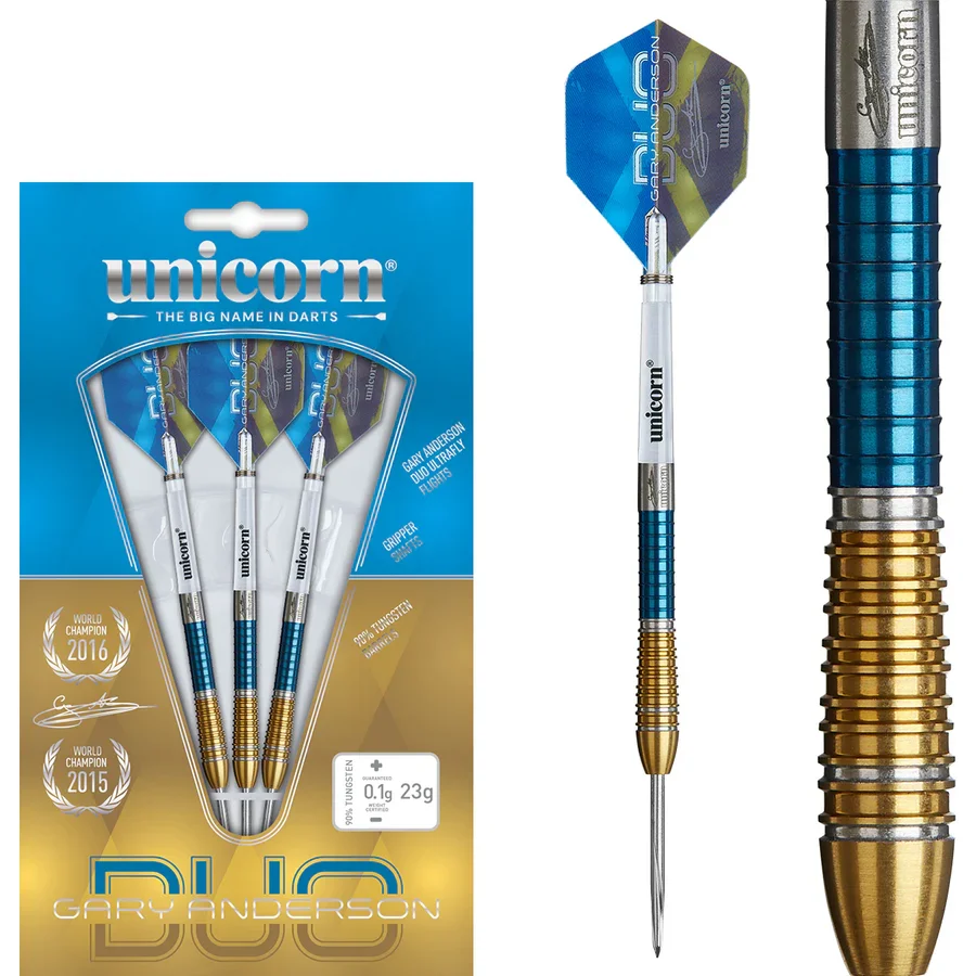 Unicorn Gary Anderson Phase 6 Duo 90% Tungsten Steel Tip Darts