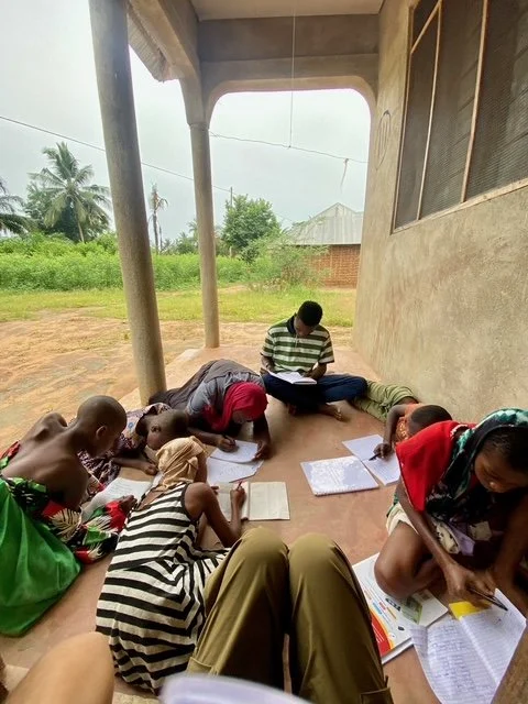 Children learning in rural Tanzania