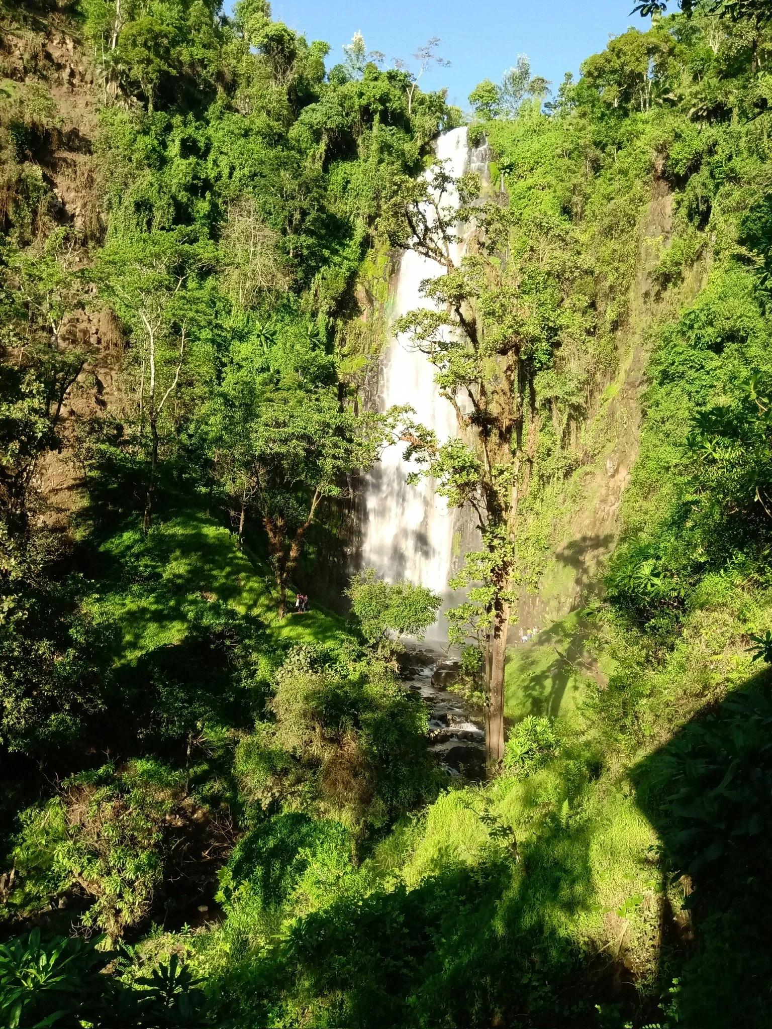Waterfall landscape in Tanzania