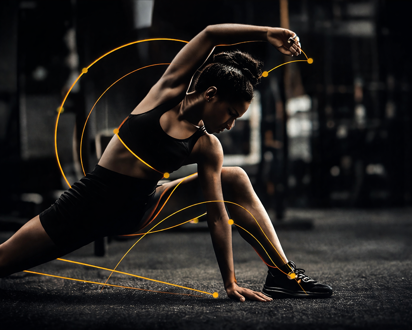 Sports therapy mobility and stretching session improving performance and flexibility