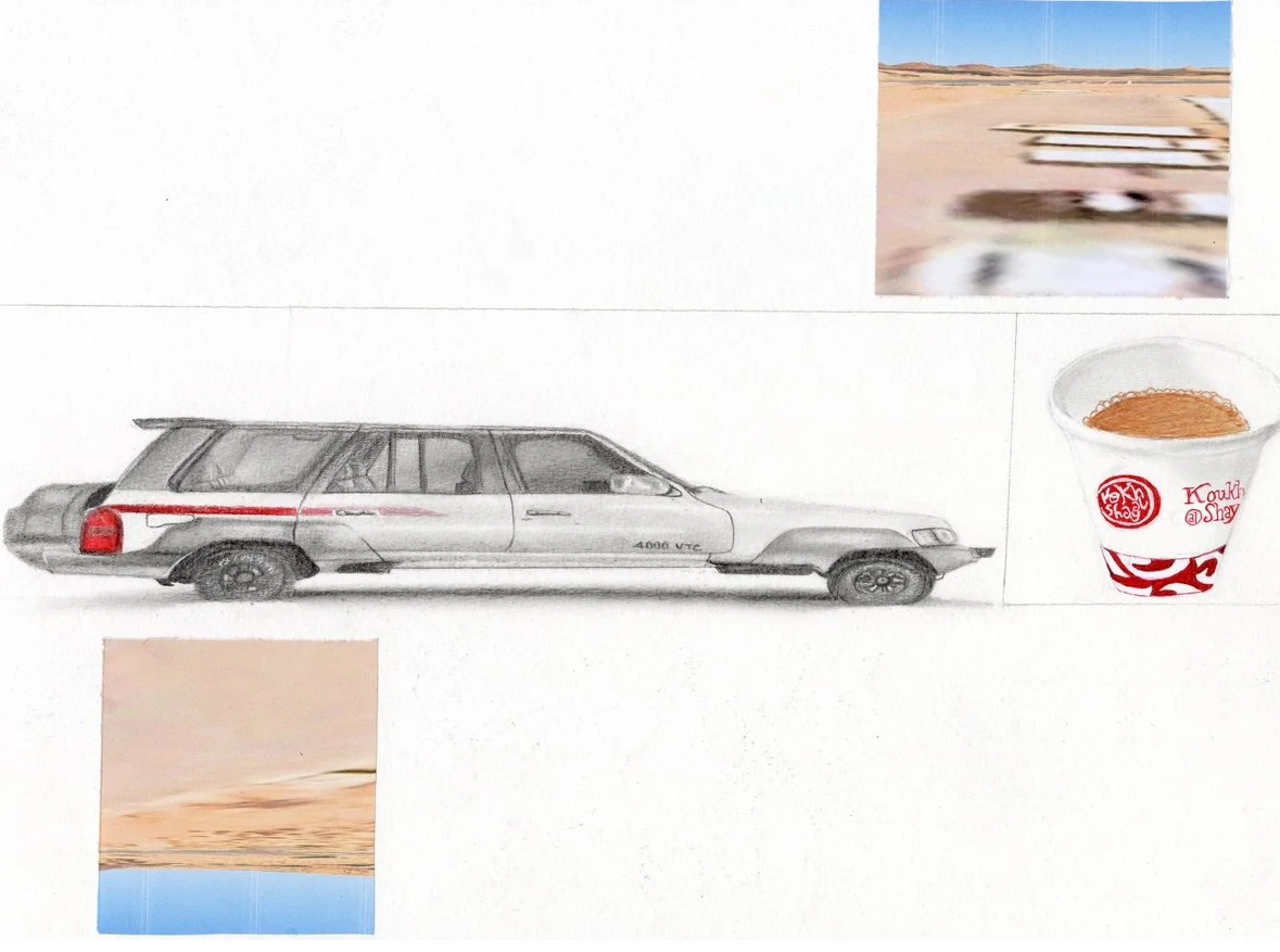 VTC but squished 
2024
29.7×42cm
Mixed Media
