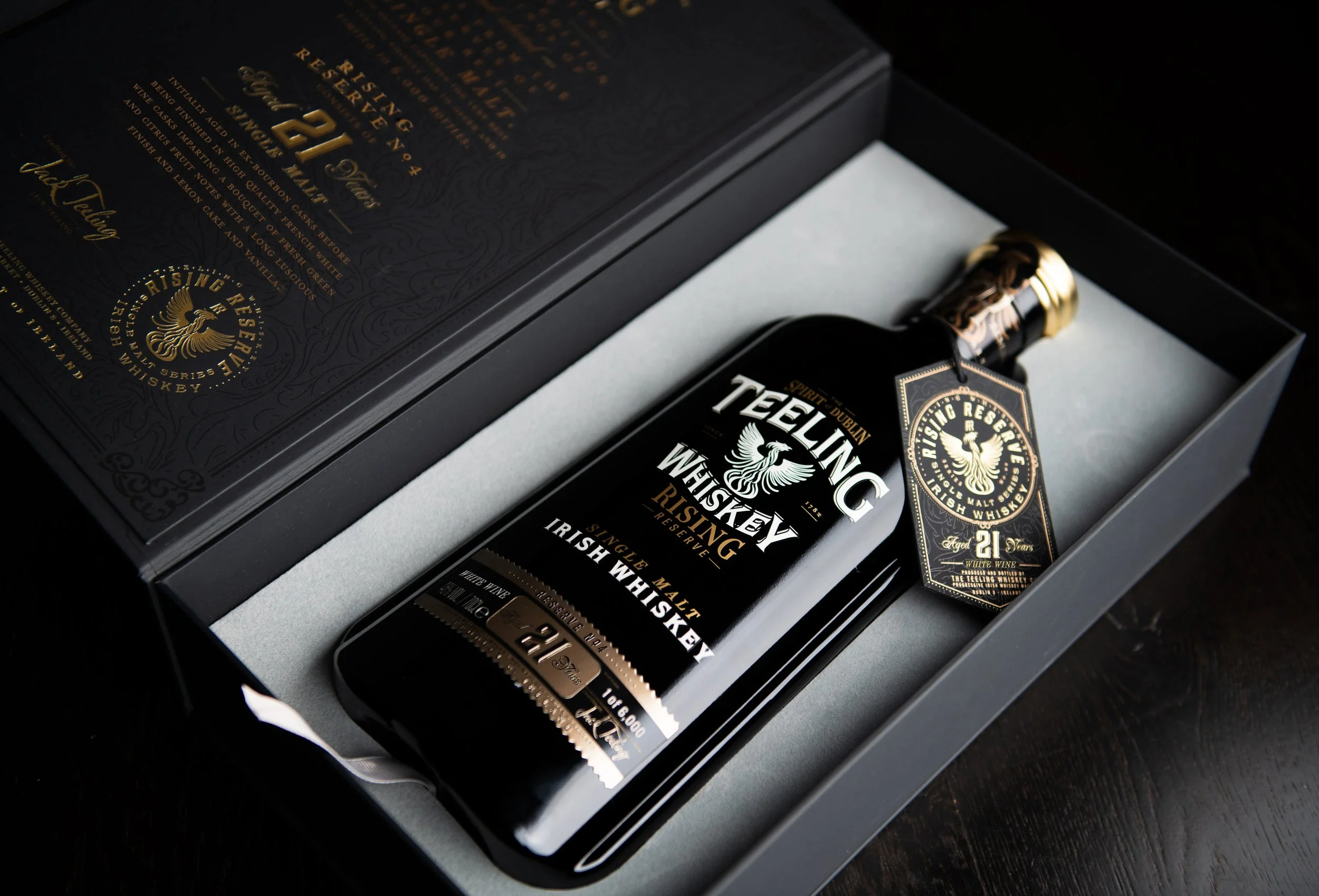 Teeling Whiskey Rising Reserve 4 Pack Shot (Top down).jpg
