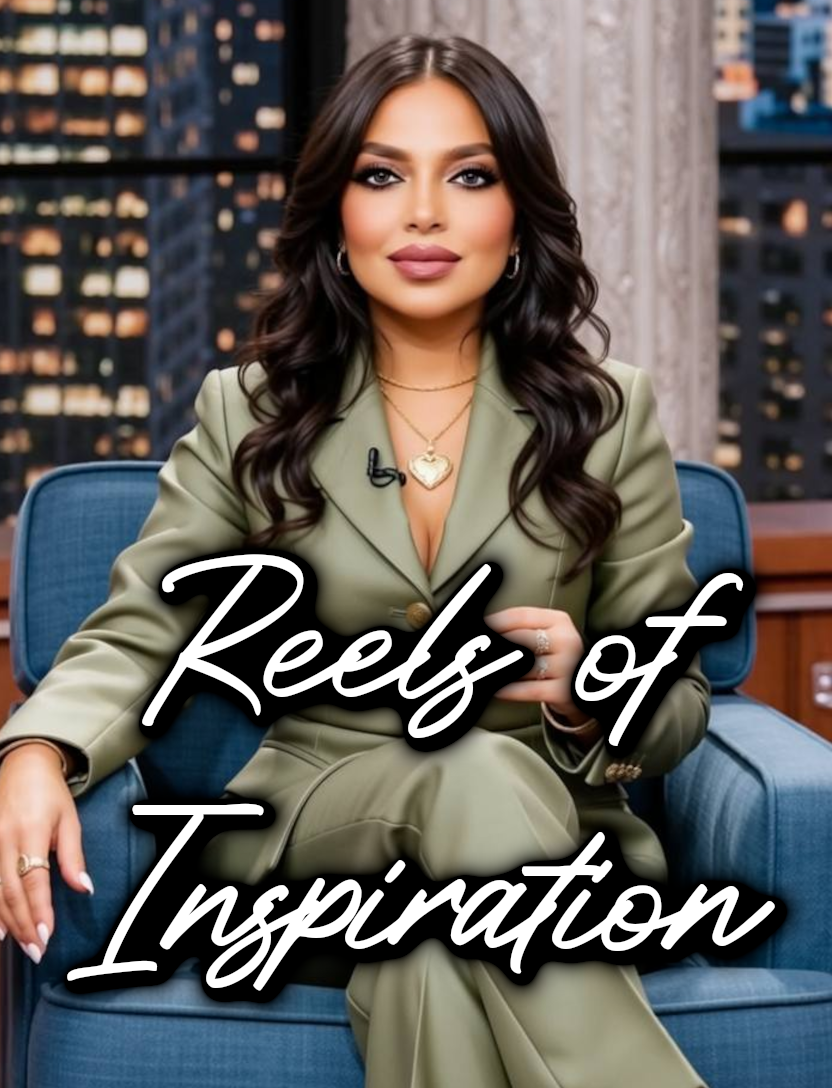 Woman in a green suit sat on a comfortable chair