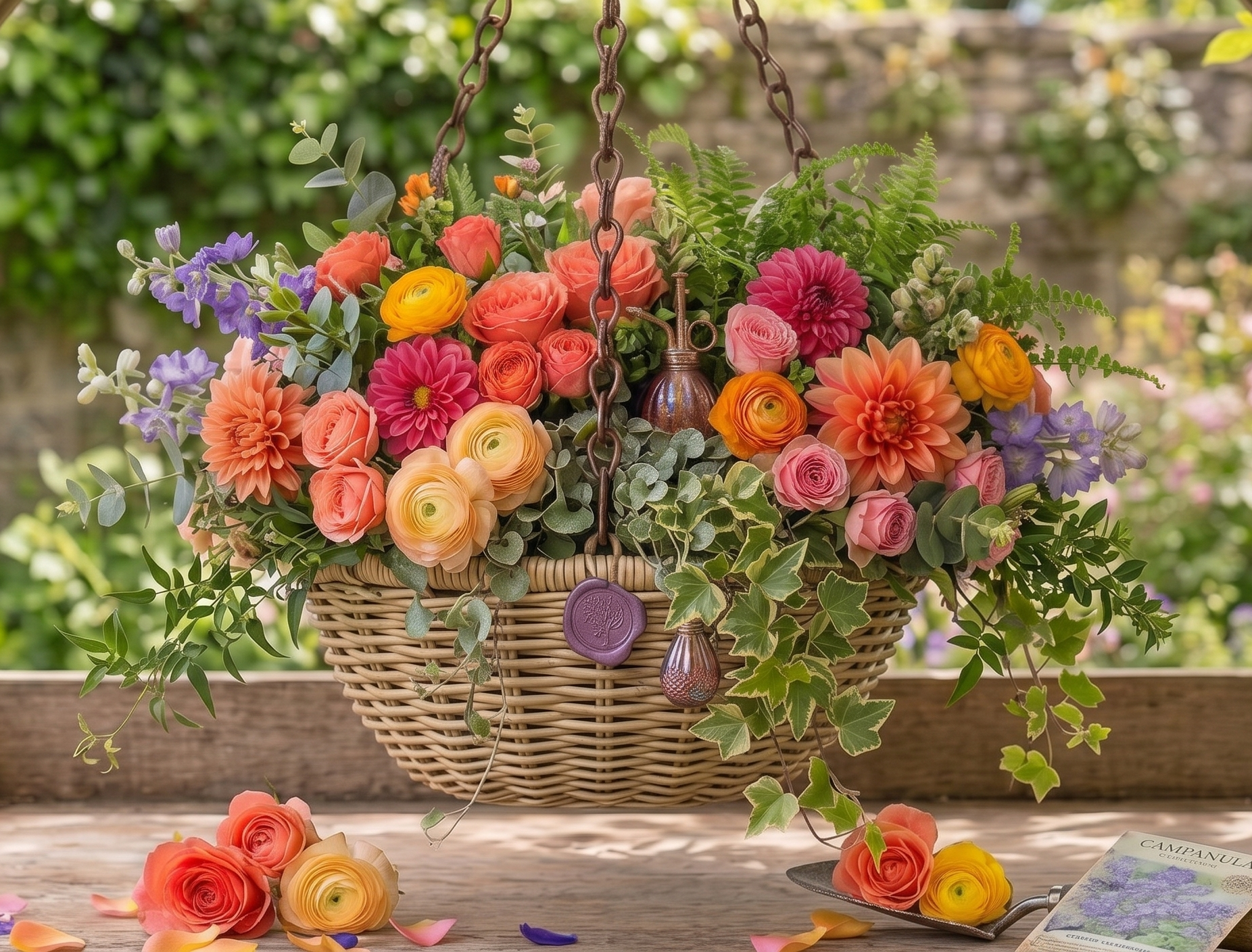 Aurora Flora Hanging Basket