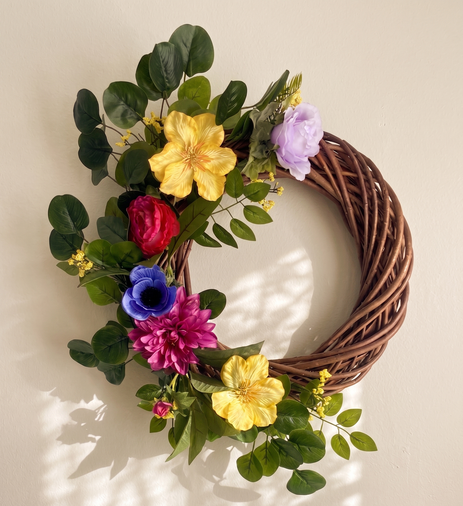 Aurora Kara | Luxury Colourful Artificial Door Wreath